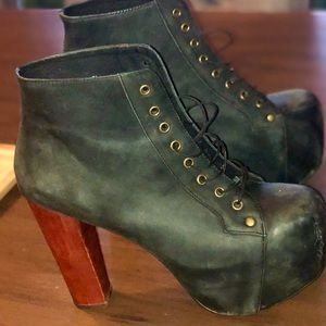 Jeffrey Campbell Black Lita Booties